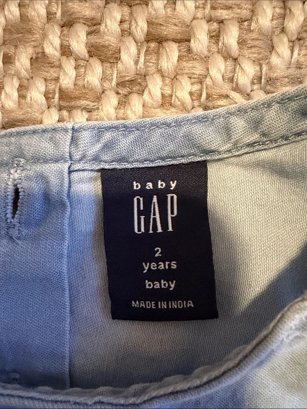 Baby gap 2t blue denim color tank top set